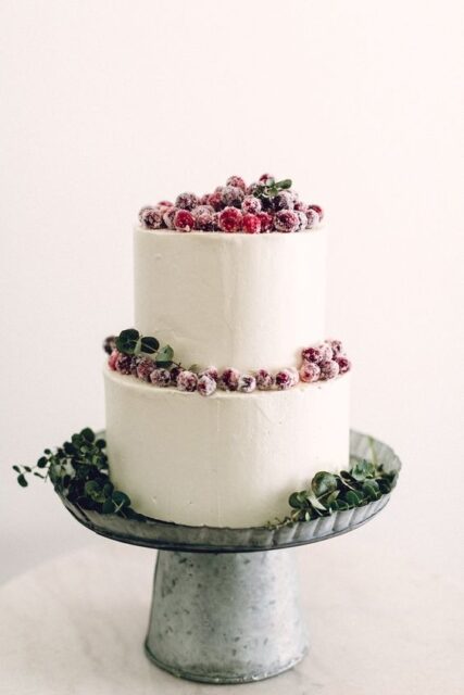 Fruity Winter Wedding Cake