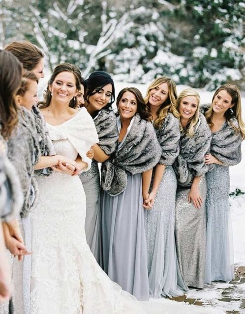 Glamorous Wedding in Cold Colors