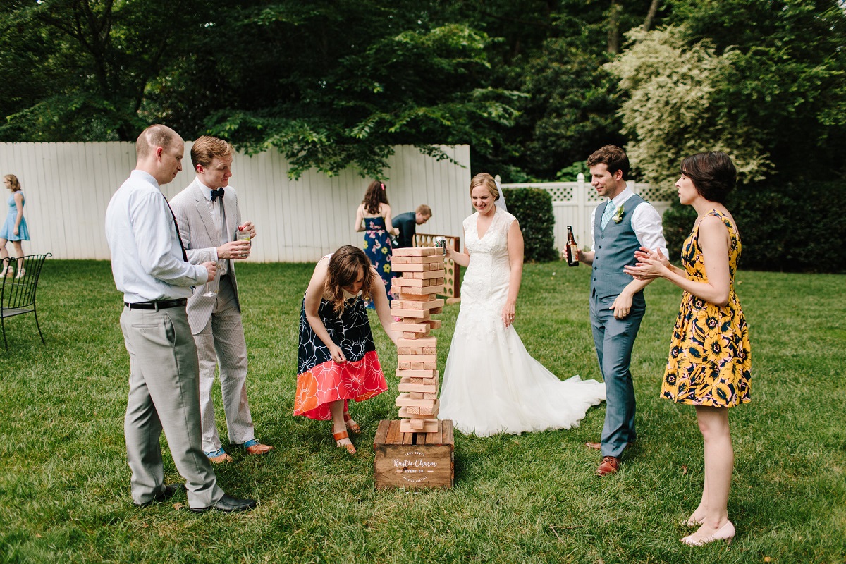 Gather your guests for elegant lawn games