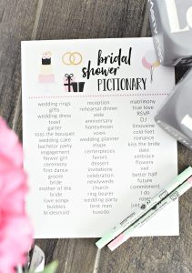 Bridal Pictionary