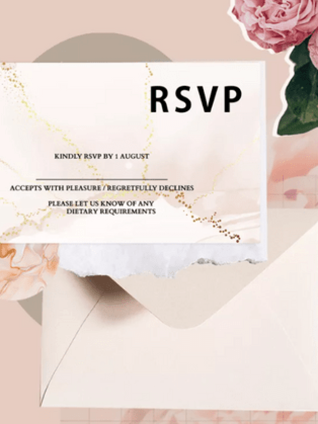 What Does RSVP Mean on a Wedding Invitation?